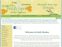 Tablet Screenshot of earthmaidenonline.com